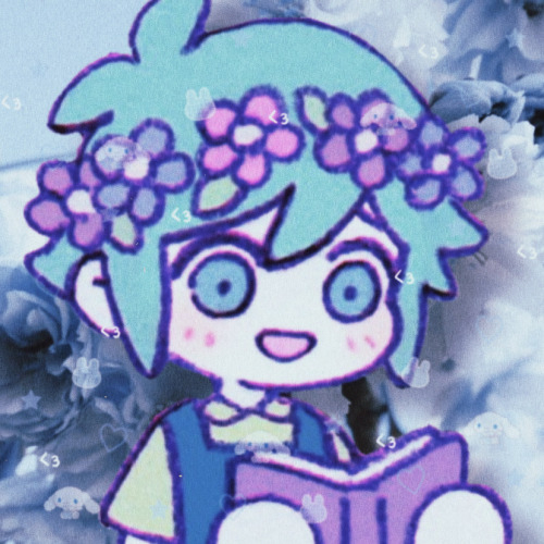 Soft Blue Flower + Lovecore Themed Headspace Basil Icons For @paigeyintheclouds !!