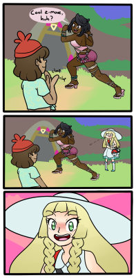 pumpkin-tide:I can’t believe how gay Lillie is I dont blame her~ &lt; |D’‘‘