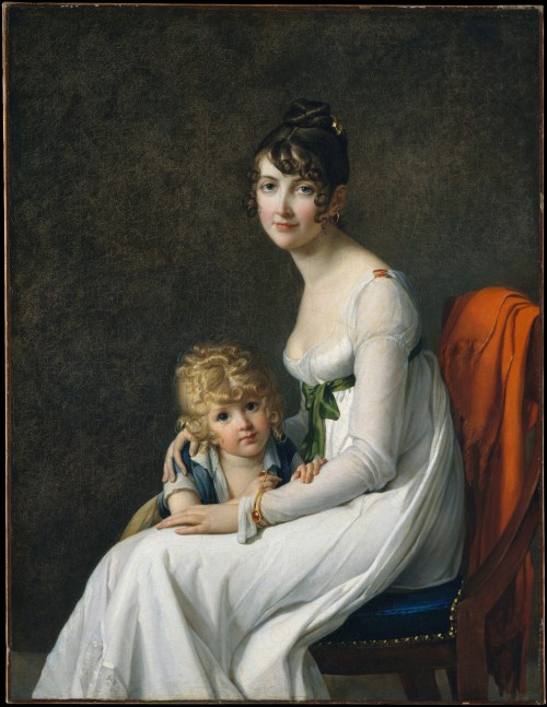 Madame Philippe Panon Desbassayns de Richemont (Jeanne Eglé Mourgue) and Her Son, Eugè