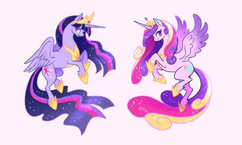 I’m behind the times but just had to draw all the pony princesses after seeing Twilight’
