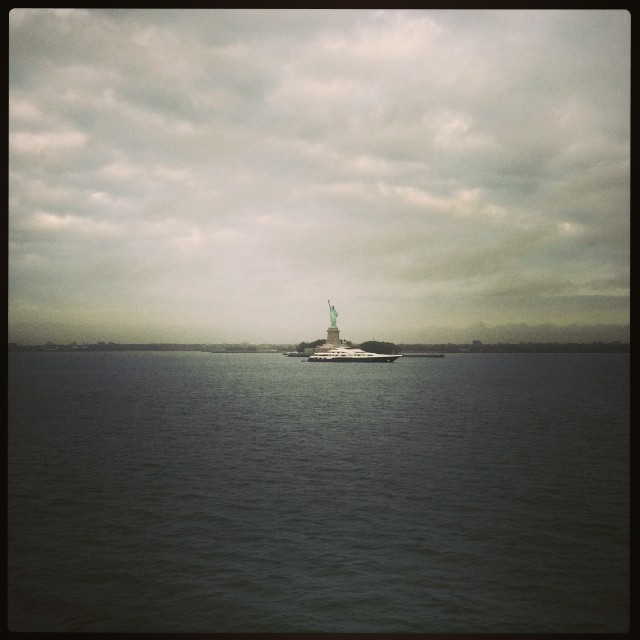 #yacht hanging out in front of #ladyliberty