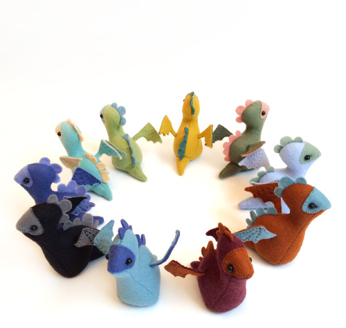 Wee Dragons!These magical beasties are flying out to new homes this week.  Created exclusively for m