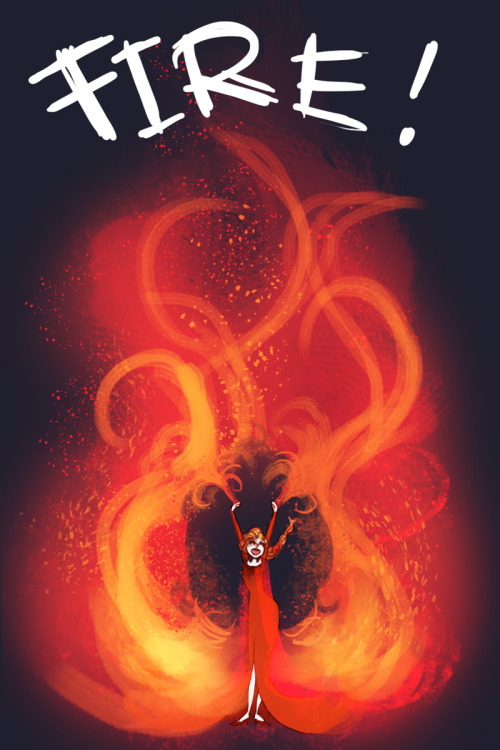 starexorcist:  cccrystalclear:  Was fun drawing Elsa controlling fire, let her set fire to the rain 
