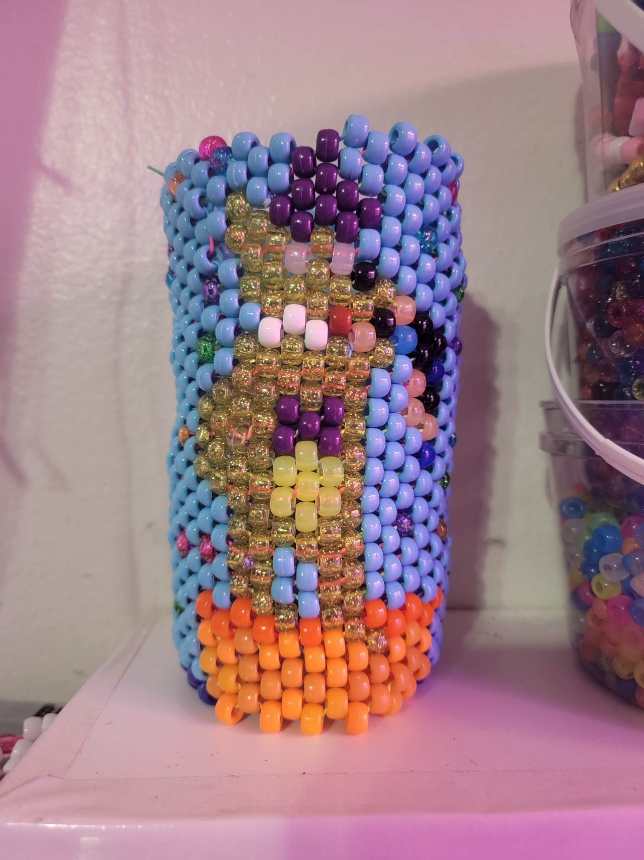 Glow in the dark moon by Perlerfan - Kandi Photos on Kandi Patterns