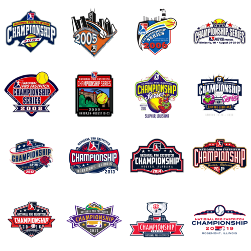 National Pro Fastpitch (NPF) Championship Series logos…