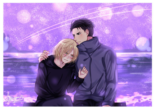 damegane07:  Yuri leaning on Otabek is my porn pictures