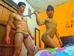 Check out these two sexy gay Latinos live