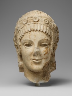 mythologer:    Marble head of Athena (source: