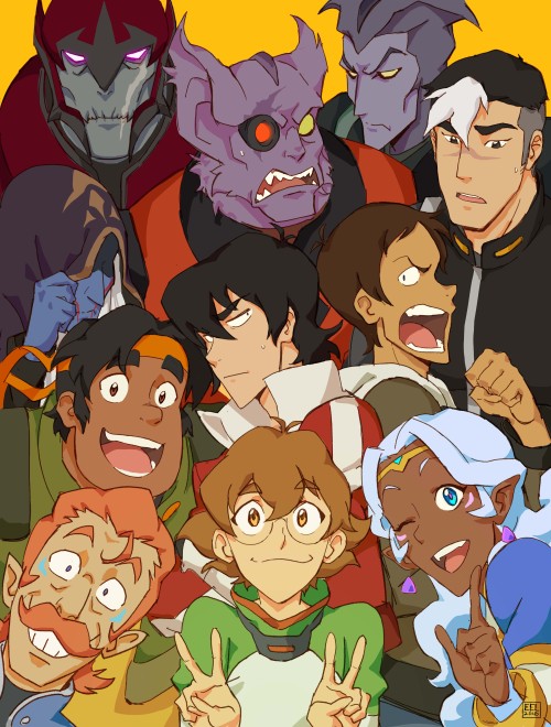 misterunagi:Didn’t have a drawing ready for Voltron premiere on Netflix.. but here is my piece from 