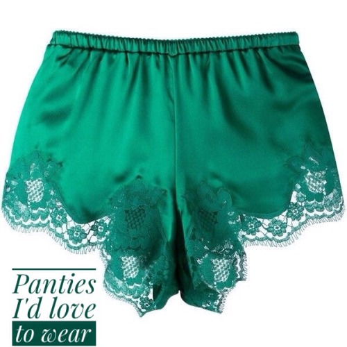 Green silk Tap pants