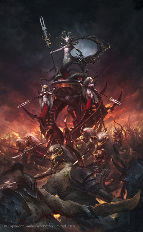 a-40k-author: Bloodwrack Shrine - Daughters of Khaine by Jaime Martinez.