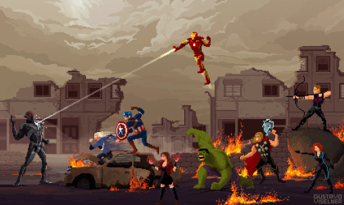 it8bit: Avengers: Age of Ultron - Pixel ArtCreated by Gustavo Viselner