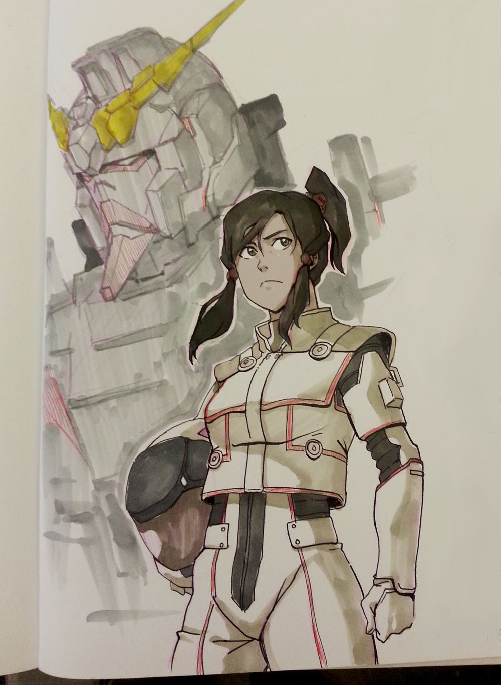 misterunagi:  More Korra book signing drawings for friends!  Legend of One Piece