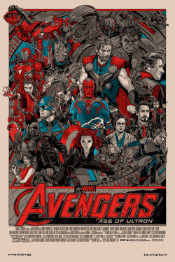 Geek-Art:  Tyler Stout’s Avengers Age Of Ultron Regular And Variant Screen Prints,