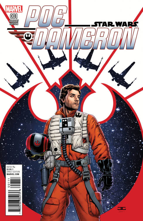 roguedameron:Just some of Marvel’s Poe Dameron variant covers from the first six issues.