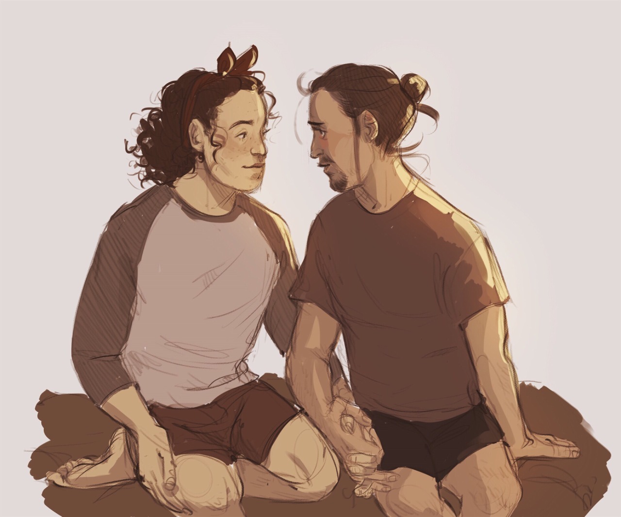 haalpine:  just two bros….holding hands…. vaguely inspired by this fic (http://archiveofourown.org/works/6137260/chapters/14673673)