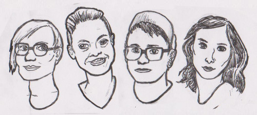 Cover Image, Guests and Hosts of Tranzister Radio #14. Guests: Lexi Sanfino, Morgan M. Page and Berl