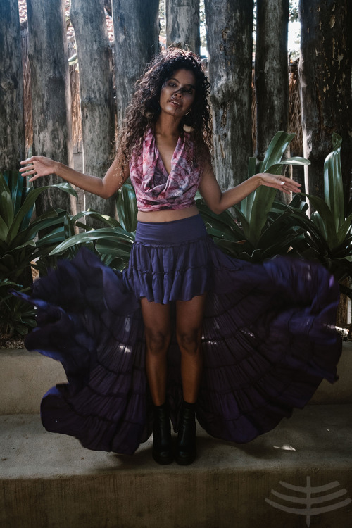Looks By Manaka Collection : Divine Earth Collection - Fairy Tale Ruffle Skirt - PurpleThis beautifu