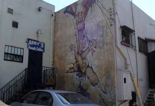 talesofla:Eight Chicano Murals from 1970s Los Angeles (and their locations)“The Wall That Crac