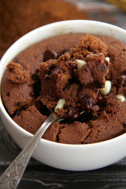 nom-food:  Mocha chip mug cake