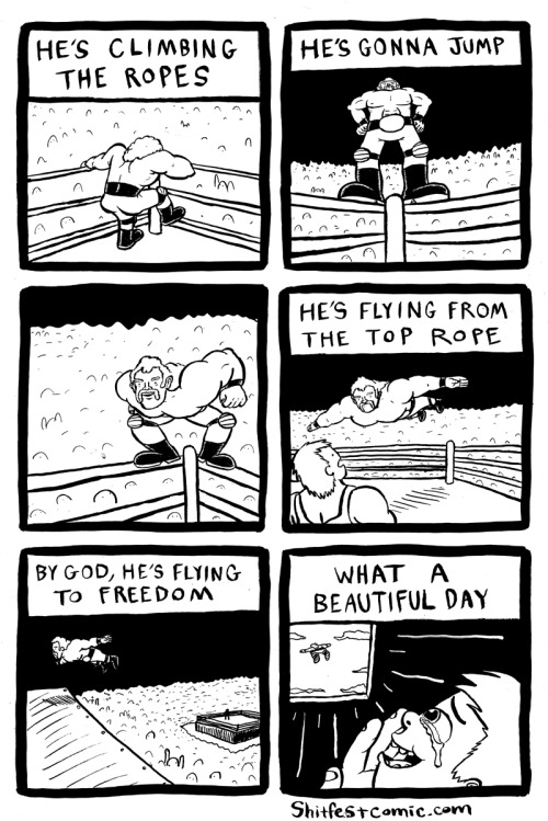 shitfestcomic:#157wrestling comicorhow much I don’t care about getting perspective correct