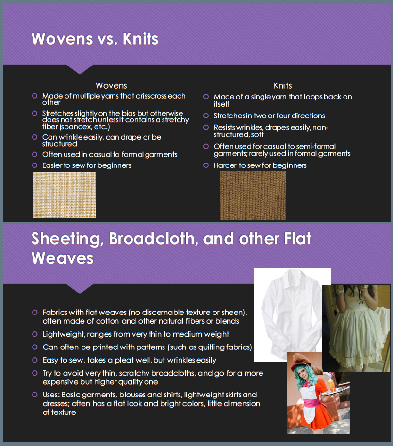 necroticnymph:  fabrickind:  Fabric Choice for Cosplay panel. This is just the bare