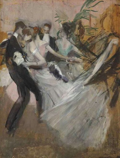 Giovanni Boldini, Al Ballo (signed &lsquo;Boldini&rsquo; lower right)