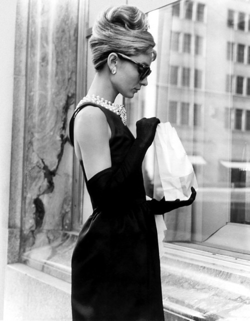 Audrey Hepburn in a Hubert de Givenchy dress, 1961