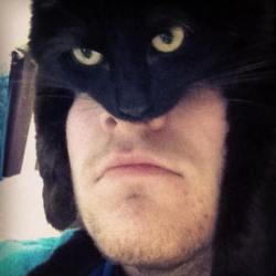 thedirtycupcake:   thewomanfromitaly:  getoutoftherecat:  bat cat  i really fucking thought that was batman cosplay for a second w h a t t h e f u c k  I scrolled so fast I just thought it was a stupid batman cosplay too, but I scrolled up and died. 