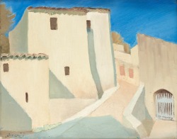 terminusantequem:  Torsten Jovinge (Swedish, 1898-1936), MOTIV FRÅN MENTON, 1927. Oil on canvas, 32,5 x 41 cm 