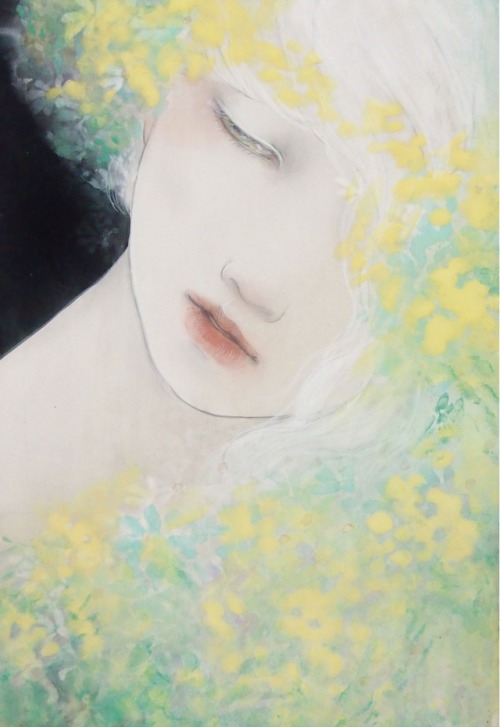 Mitsuko Kuroki aka 黒木 美都子 (Japanese, b. 1991, Tokyo, Japan) - Mimosa  Paintings