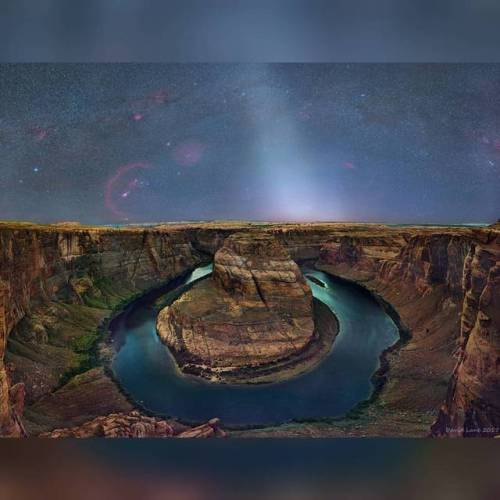 A Zodiacal Sky over Horseshoe Bend #nasa #apod #zodiacallight #dust #sunrise #horseshoebend #coloradoriver #stars #star #sirius #starcluster #pleiades #nebula #barnardsloop #orion #interstellar #intergalactic #galaxy #universe #space #science #astronomy