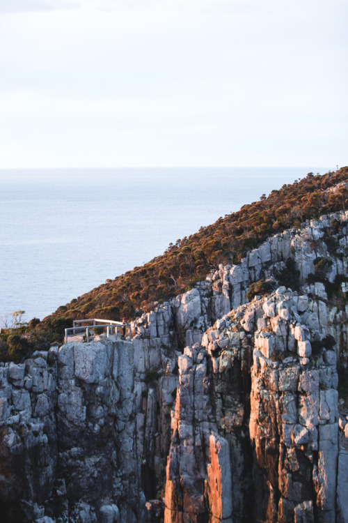 My lovely friend Rachael, taking in the views at Cape Hauy on the Tasman Peninsula. Cape Hauy (28-06