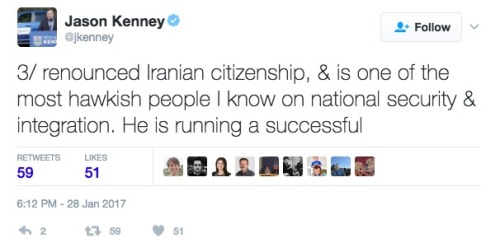 allthecanadianpolitics:  Its a rare day when I can find myself agreeing with anything that Jason Kenney says; but its 2017, and here we are.Jason Kenney is Canada’s former Minister of Immigration. When he was in government he belonged to the Conservative