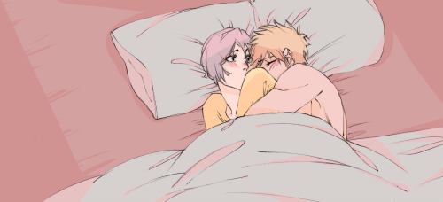 aspiin:  ichigo and his gf bein’ all fluffy on his bday but i can best bet u later that day they get into a full on physical fight trying to get ichigo to wear a birthday hat rukia drew rabbits all over