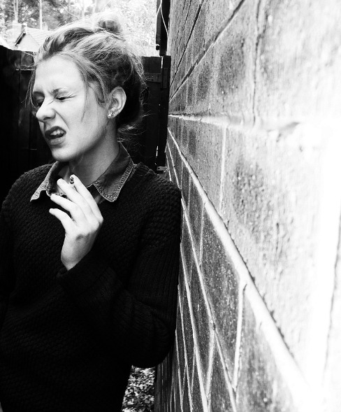 knowingthetelos:  some more of my sisters shooting, in which I got ash in my eye but she liked it.. 