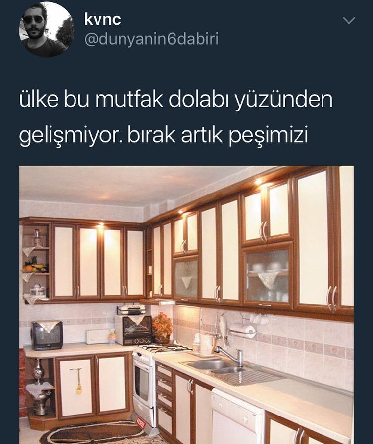 Ülke bu mutfak dolabı...