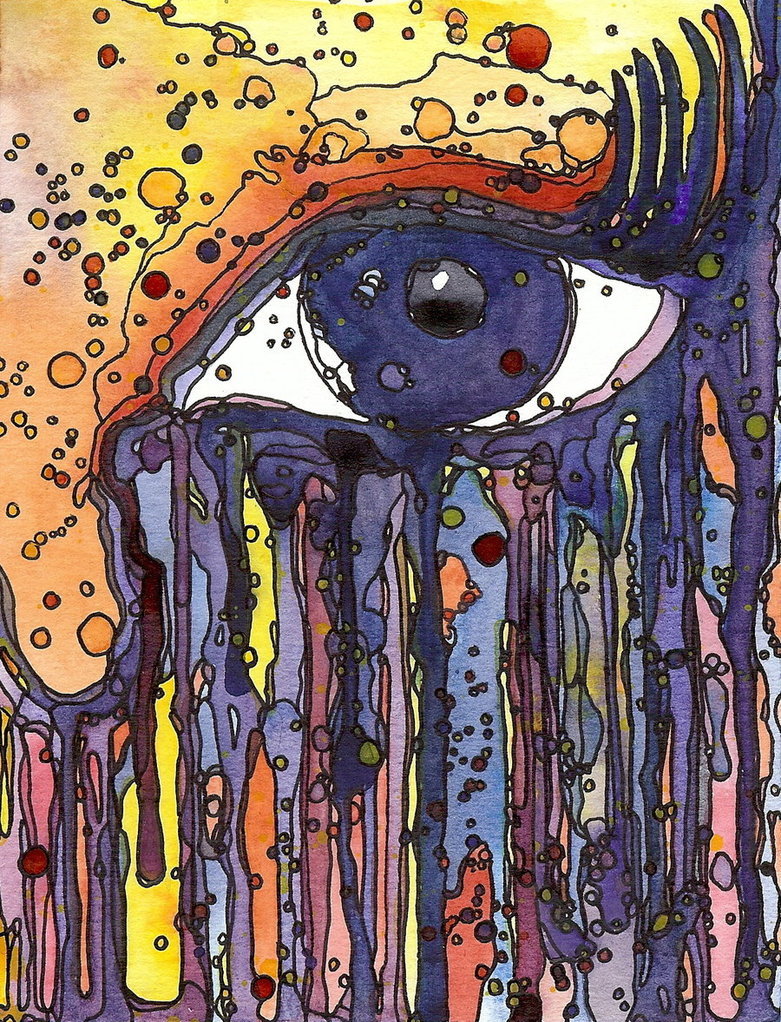 myrealnameisraven:   Crying a Rainbowby ~DeftLeftHand      