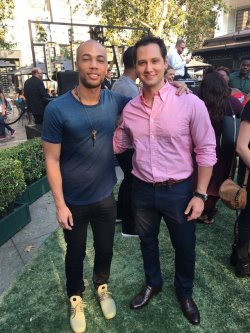 htgawm-men:George Pennacchio‏: Hey How To Get Away With Murder fans, I’m at The Grove to mc an event. @kendrick38 &amp; @MattMcGorry are helping. It’s for The Jenesse Center.