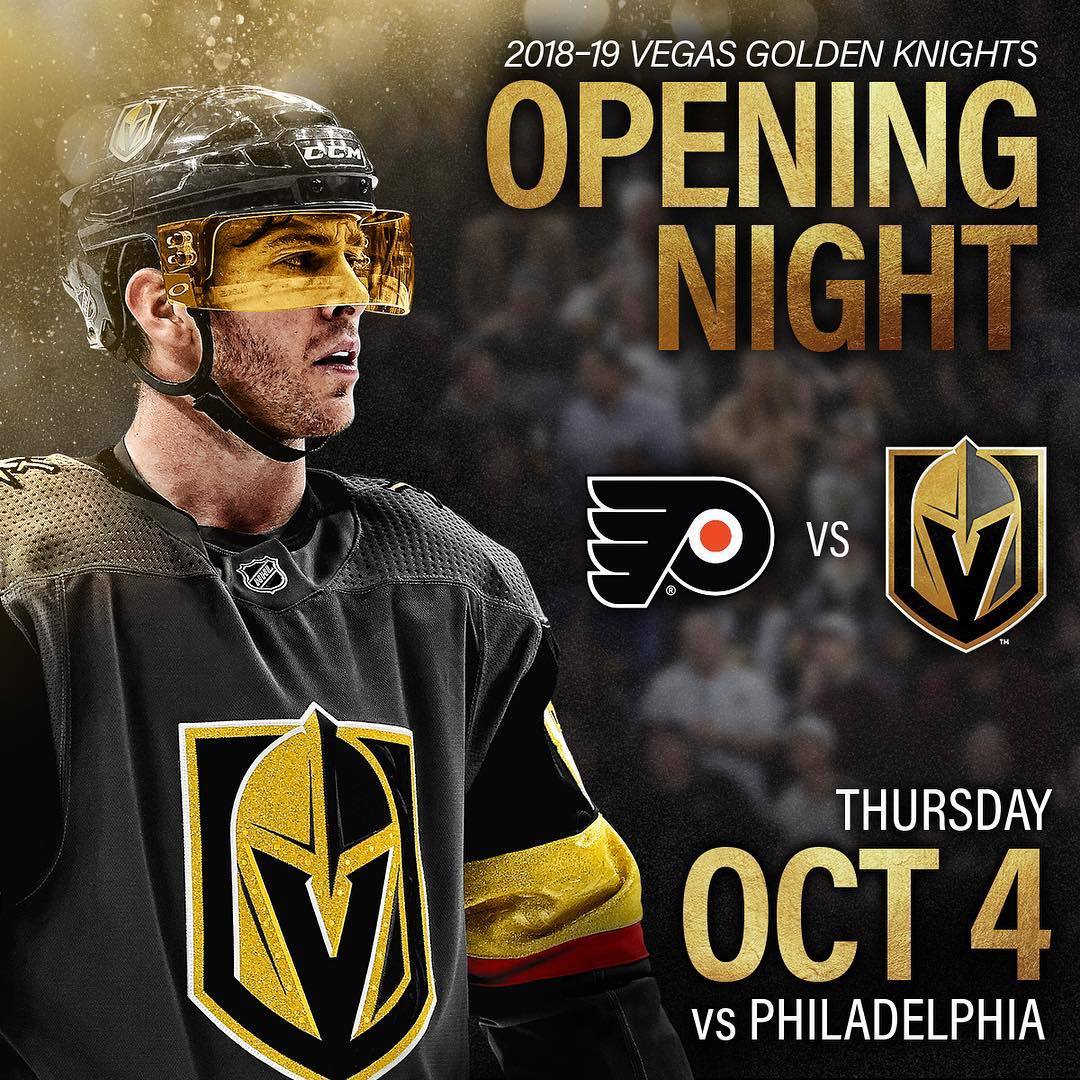 willkarlssons: vegasgoldenknights: Excitement level = 💯 My new team vs my old