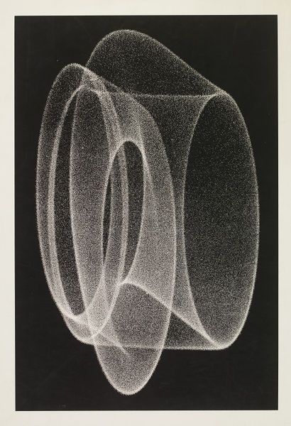 Herbert W. Franke, Black and white screenprint of a photograph, Analog-Grafik D2 (Dance of the Elect