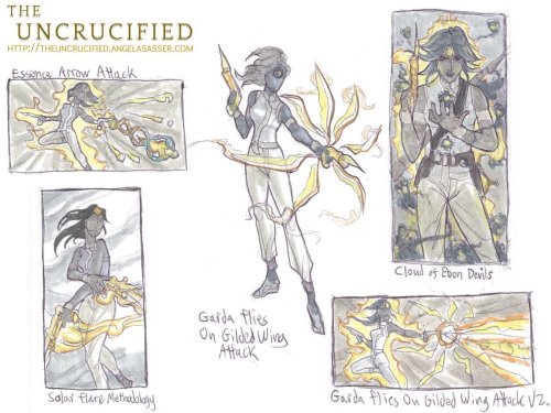 theuncrucified:Exalted Art Challenge Concept Sketches - Favorite CharmThe concepts for Favorite Char