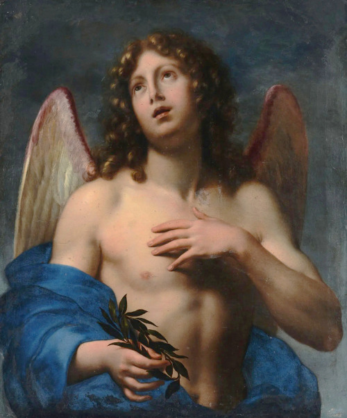 antonio-m:  “Winged genius”, late 17th century by Onorio Marinari (1627–1715). Italian Baroque painter and printmaker. oil on canvas