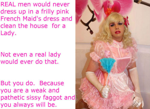 jenni-sissy:Captions for pathetic sissy faggotsjenni-sissy.tumblr.com/archive