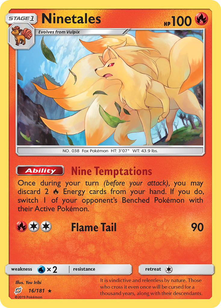 ninetails pokemon card
