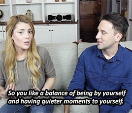 joshsundquist:  thatsgrace:Have people responded being like, “But Grace, you talk on the internet, you’re so expressive -you’re not an introvert?”  x  INTROVERTS, UNITE! (on Tumblr)