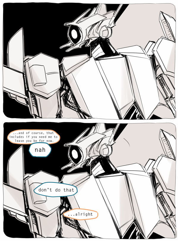 messatine:  (punk robot means Thanks but nerd robot already Gets It)   [g-gently