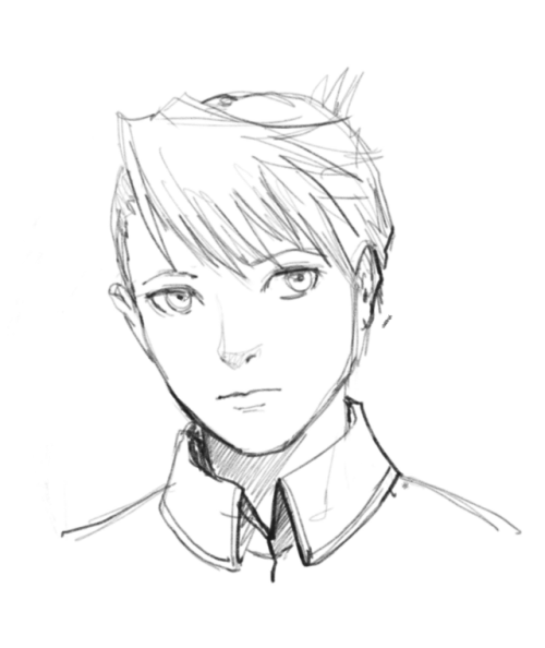 yuzu-bee:quick warm up sketchkinda stuck on what i wanna do next :/