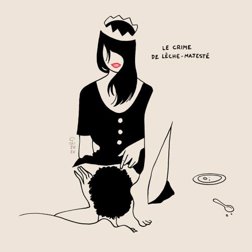 petitesluxures:  “crime de lèse-majesté”