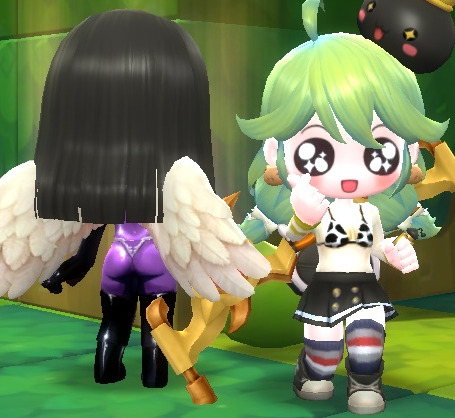 dynamicattack:MapleStory 2 custom-texture skin for @spookyshinysexy, who has read the UGC user agree